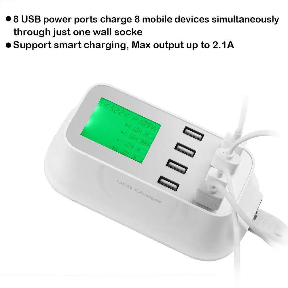 HFES 8 port несколько USB настенное зарядное устройство для путешествий адаптер