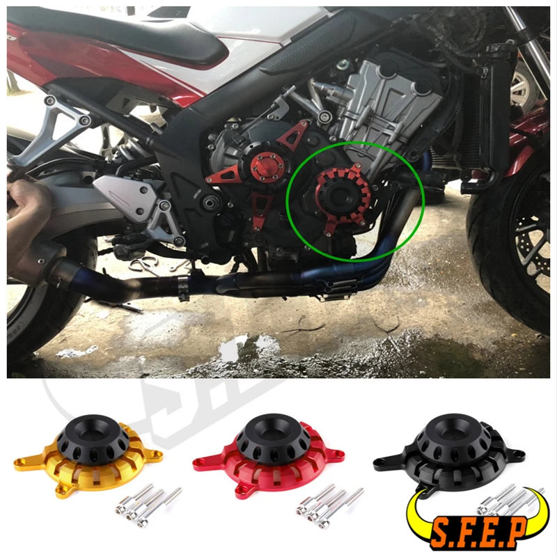 Мотоцикл CNC Алюминиевый правый двигатель защитный статор чехол для Honda CB650F 2014 2015