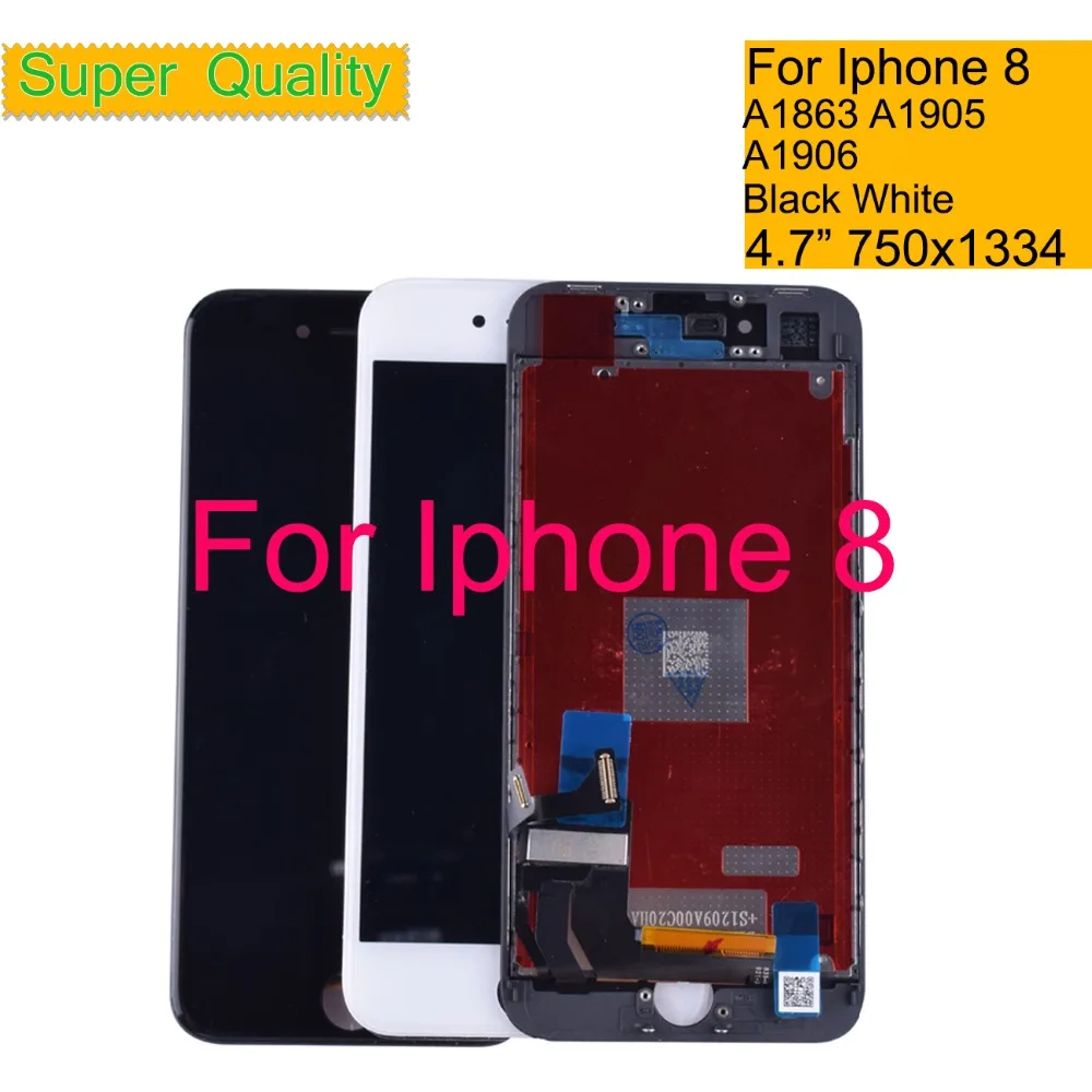 10 шт./лот для iphone 8 8G полный ЖК дисплей сенсорный экран дигитайзер панель панталла