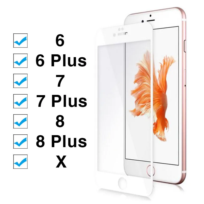 Защитное стекло для Iphone 7 Plus Apple 8 6 X 10 plus 8plus закаленное защита экрана полное