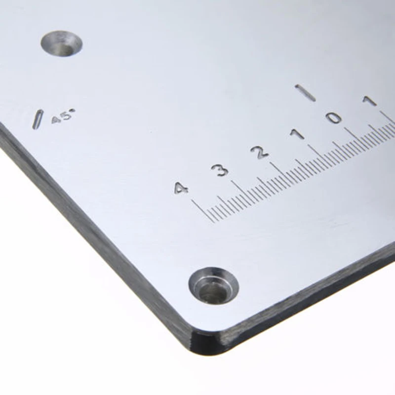 Алюминиевая фреза настольная пластина с 4 кольцами винты для деревообработки