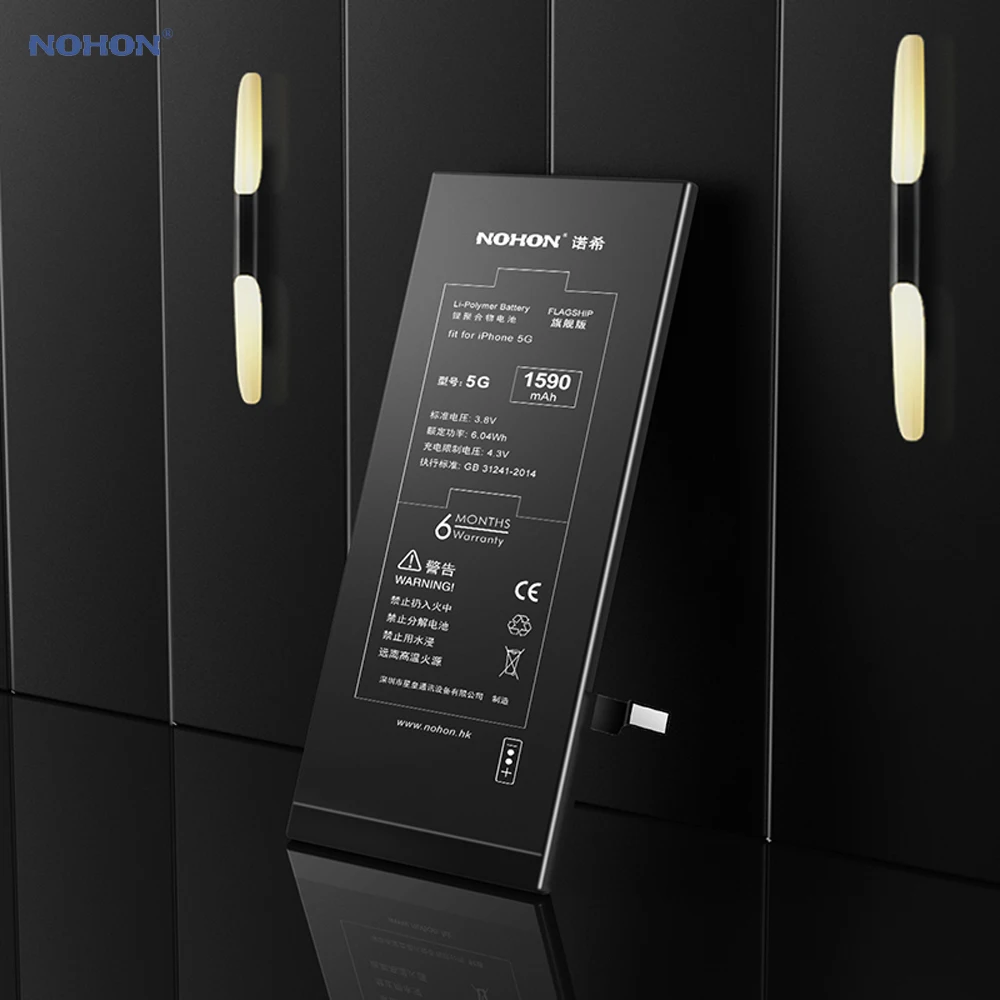 Nohon 1590mAh аккумулятор для iPhone 5 5G Apple iPhone5 Встроенный сменный литий полимерный +