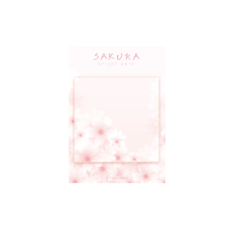 4 шт. w28 Sakura Cherry Sticky Notecard Notepaper BZNVN креативный для детей лейбл Закладка|Блокноты| |