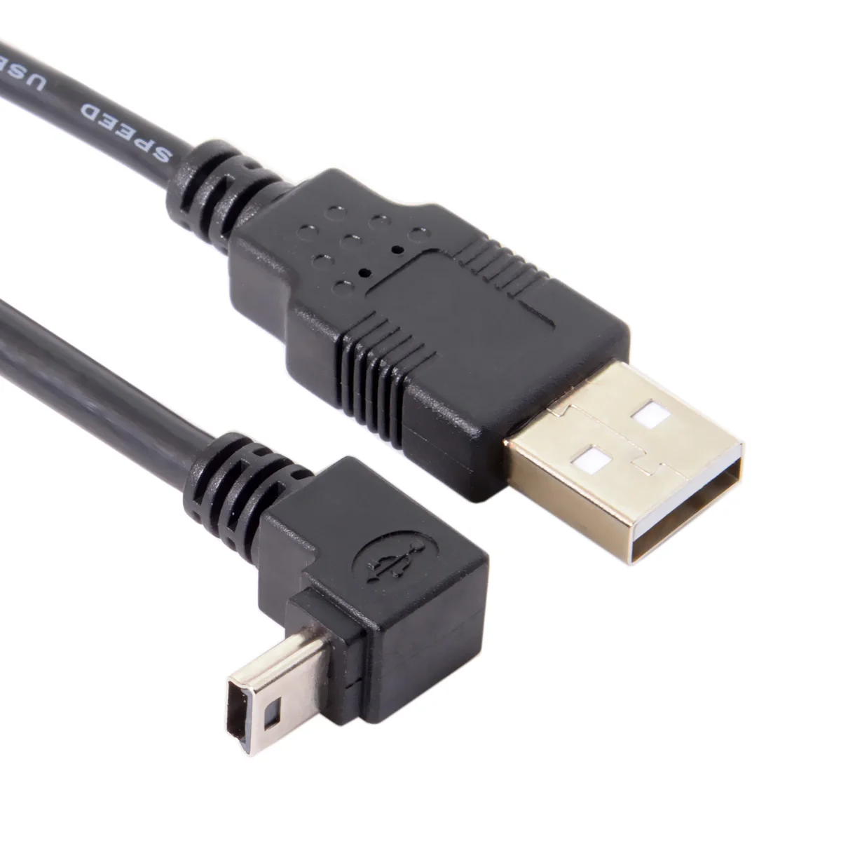 CYSM 5pin Mini USB 2 0 B Тип папа 90 градусов вниз угловой к кабель для передачи данных 5 м |