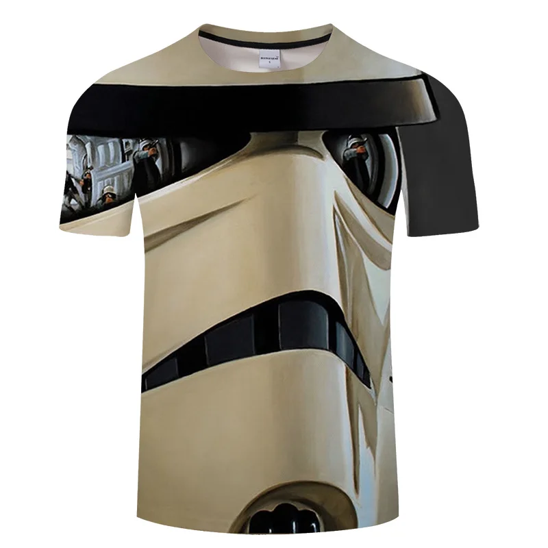 Men T Shirt 2018 Summer Fashion Star Wars Yoda /Darth Vader Streetwear -Shirt 'S Casual 3d Shirts Masks Words Hip Hop To | Мужская