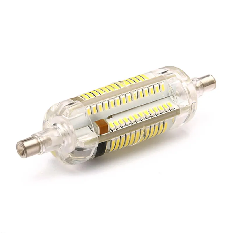 Новый светодиодный силиконовый светильник CLAITE 78 мм R7S 8 вт SMD 3014 108 чистый