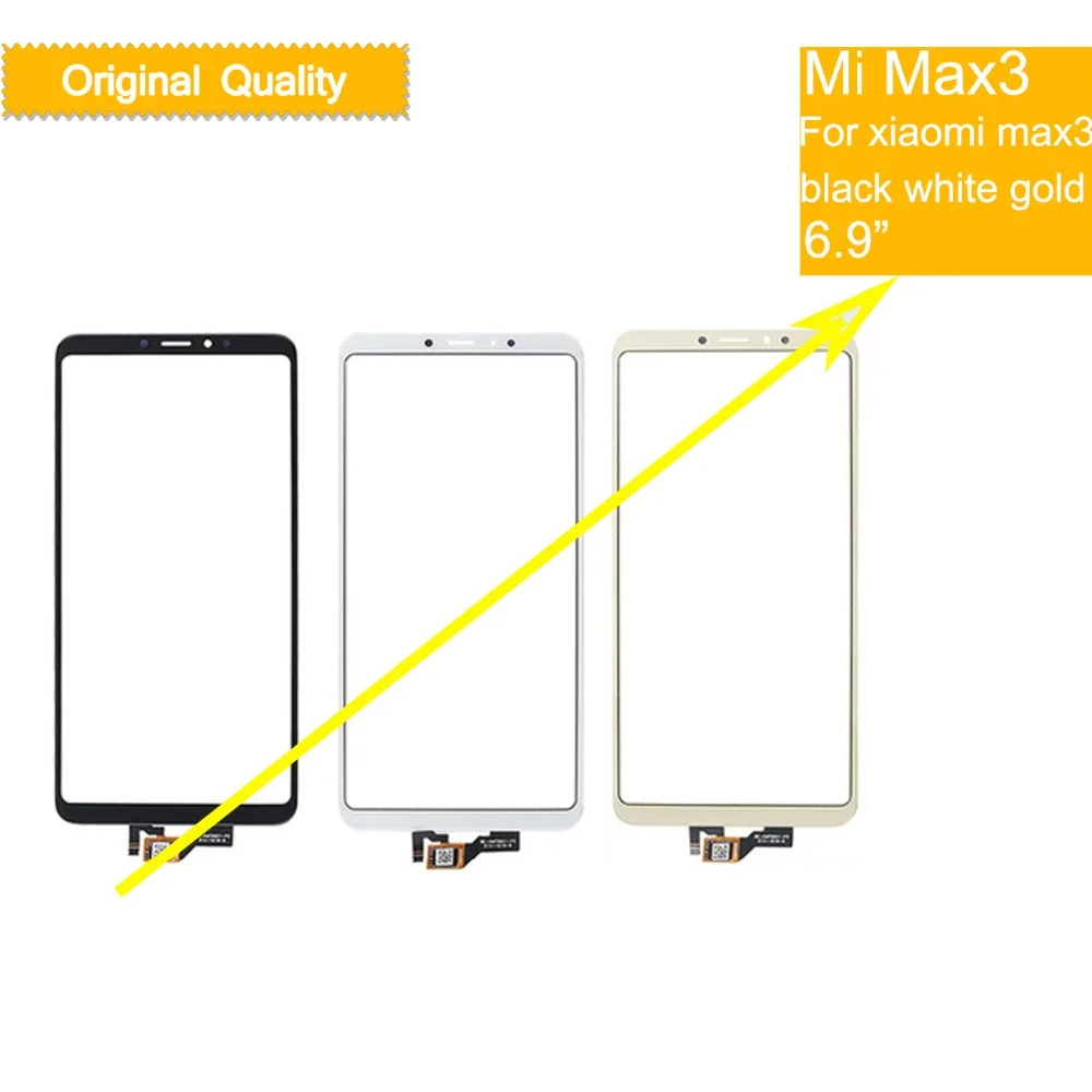 Оригинальный сенсорный экран Mi Max 3 10 шт. для Xiaomi Max3 MiMax3 дигитайзер сенсорная