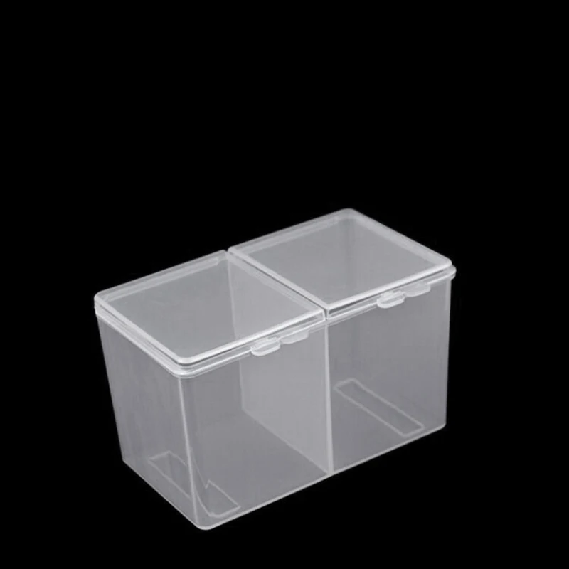 Прозрачный хлопок Органайзер держатель ватным тампоном коробка для хранения