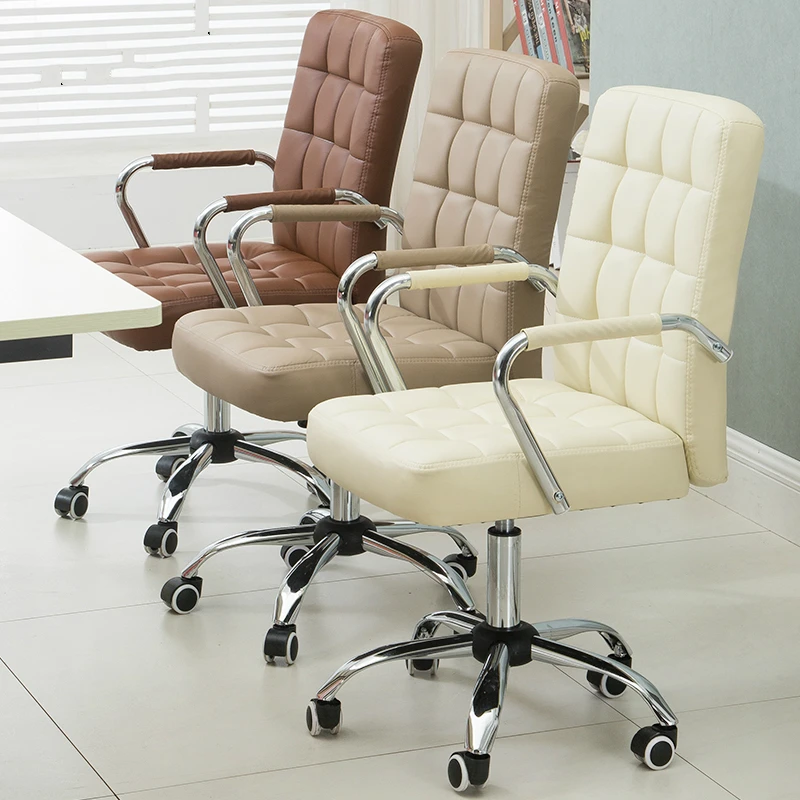 Simple Style Office Chair Conference Seat Lifted Rotation Staff Stool Household Dormitory Bow Fashion Steady | Мебель