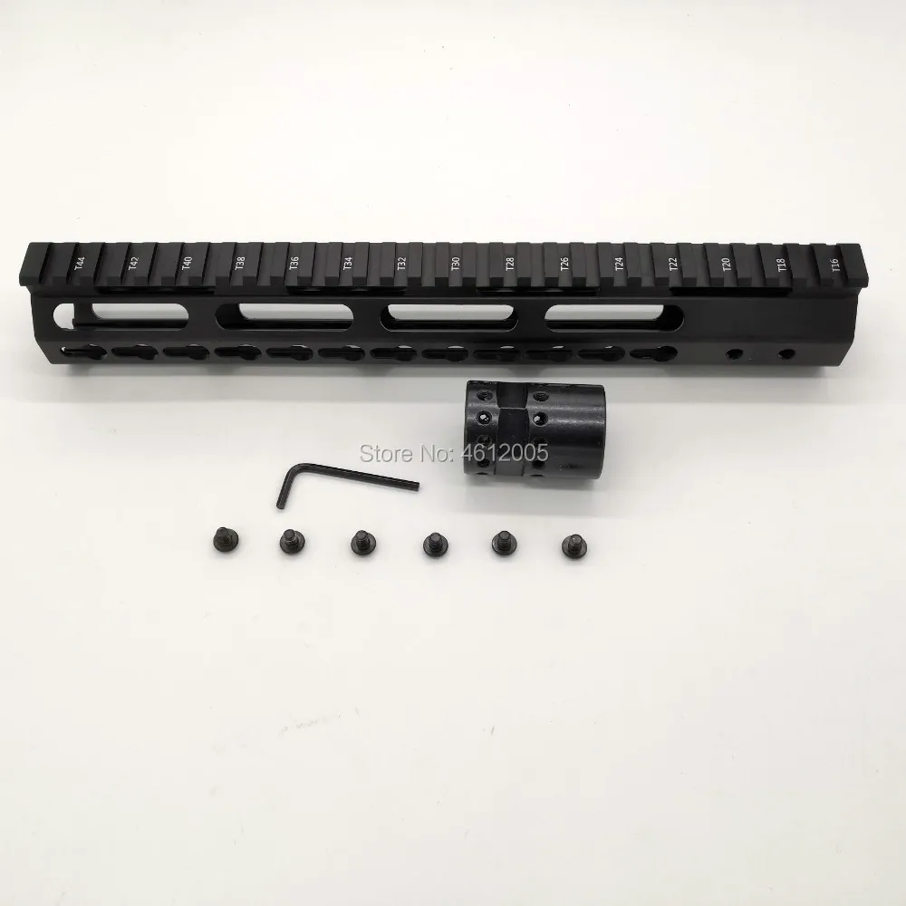 12 дюймов keymod трубчатое цевье Super Slim ar 15 Handguard Quad Rail W/гайка для M4 M16|Кронштейны и