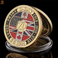 ww ii 1944 6 6 d day normandy amphibious war 70th anniversary military challenge coin collection with hard capsule