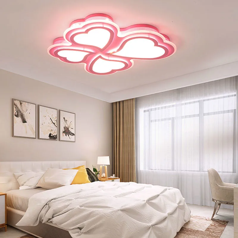 

Kids ceiling Led lights for bedroom study room pink white Color for 10-15square meters lamps LED modern luminaire lampe deco