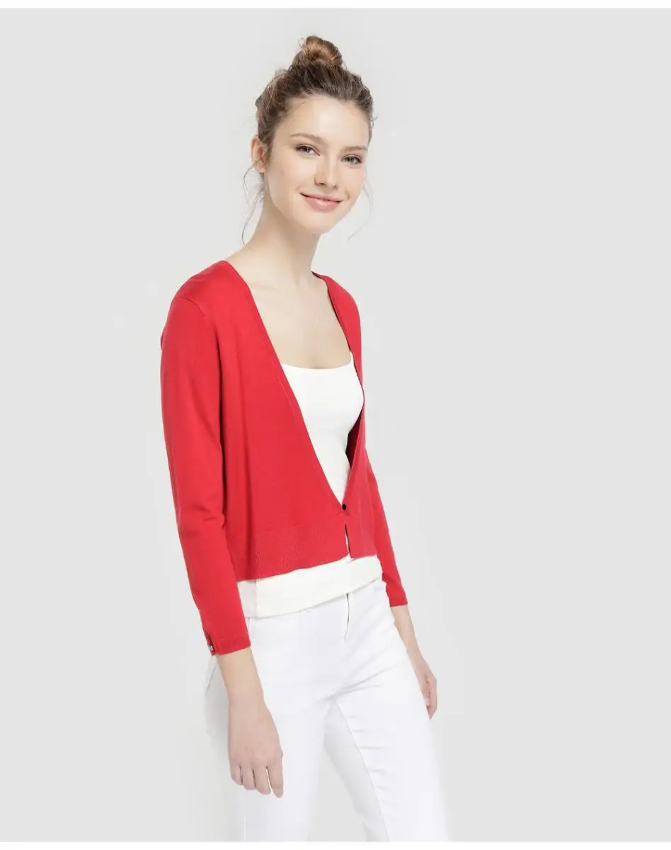 Базовое трикотажное женское легкое Болеро|Женские толстовки и свитшоты| |