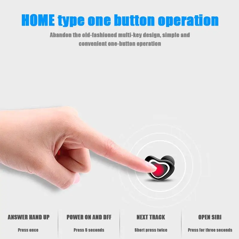 Wireless Earbud X7 Bluetooth 4.1 Headset Earphones With Mic 3D Stereo Sound Sports Invisible Love Style Charging Box Phone | Электроника