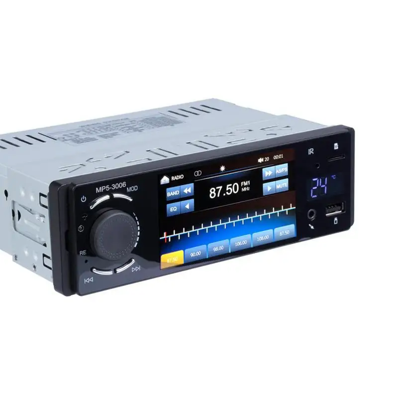 Автомагнитола 1 Din мультимедийный проигрыватель с сенсорным экраном 4 дюйма 7