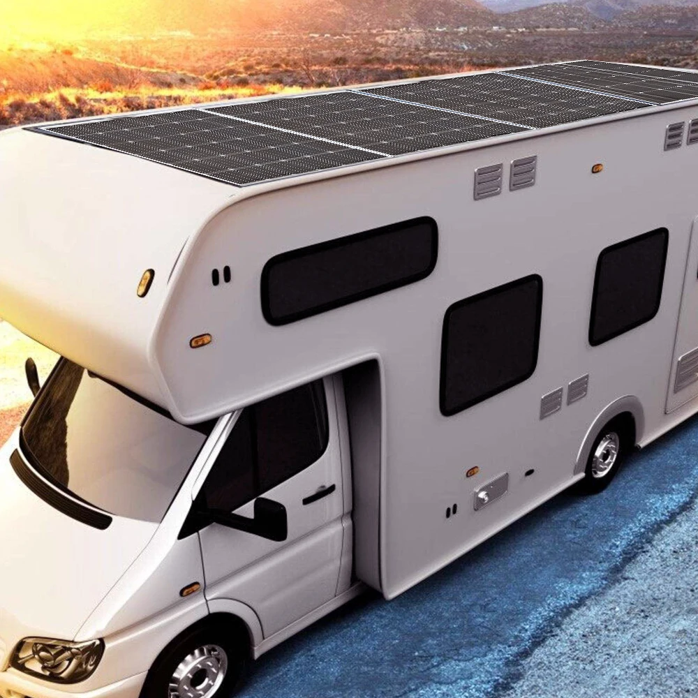 160 Вт 18 в Гибкая монокристаллическая солнечная панель 12 В батарея RV лодка для