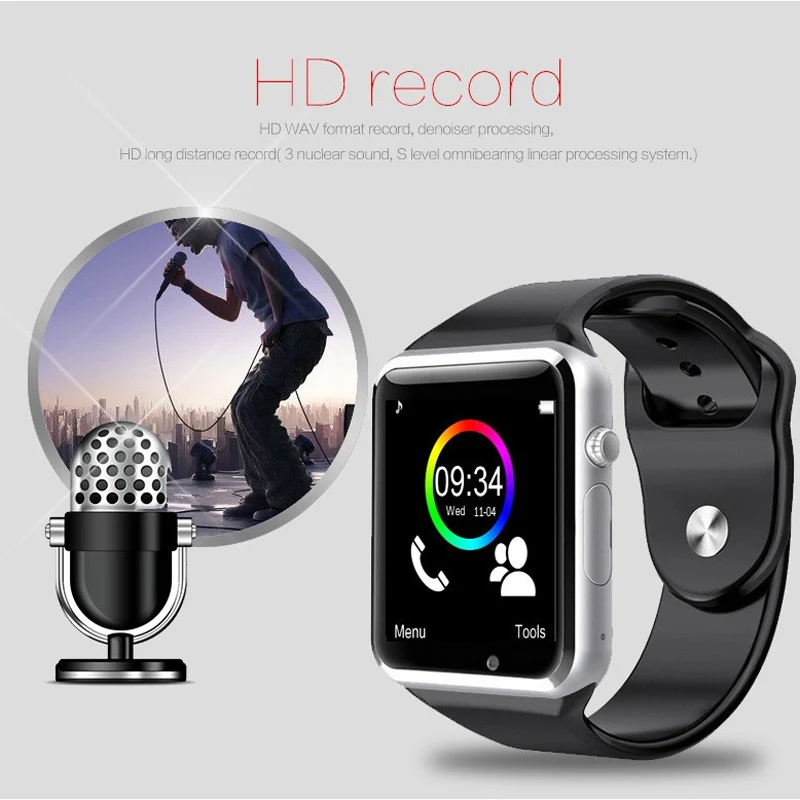A1 Bluetooth Smart Watch Men Sport Wristwatch Support 2G SIM TF Card Camera Smartwatch For Android Phone PK GT08 DZ09 Q18 Y1 V8 |