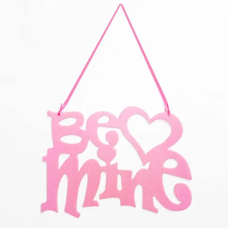 Be Mine Нетканая настенная доска из ткани таблички декор на День святого