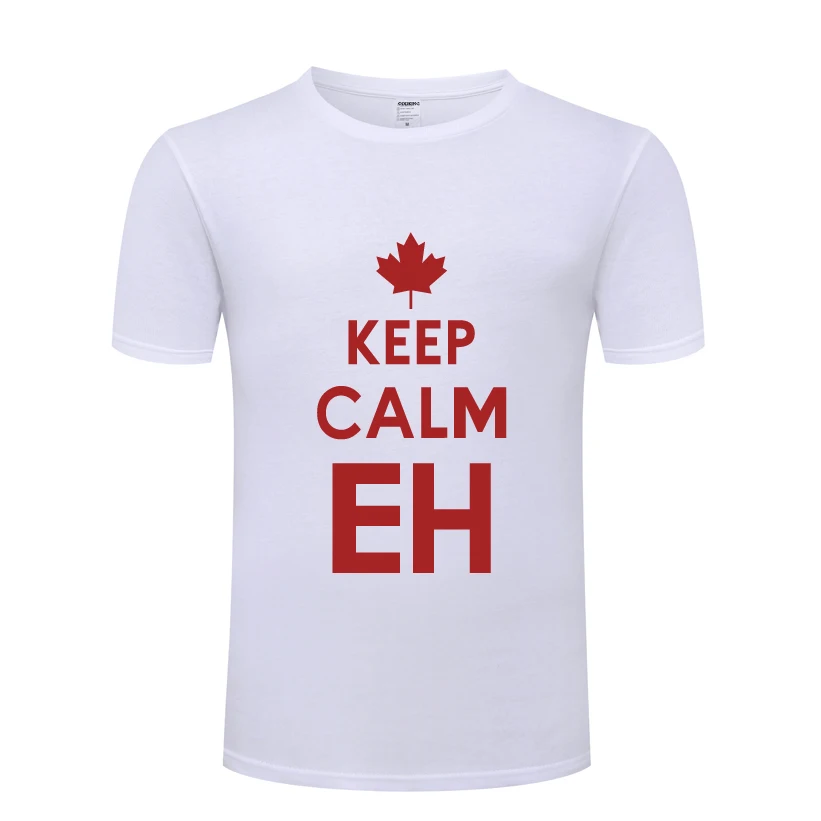 Новинка 2018 креативная Мужская Футболка Keep Calm EH футболка Новая повседневная