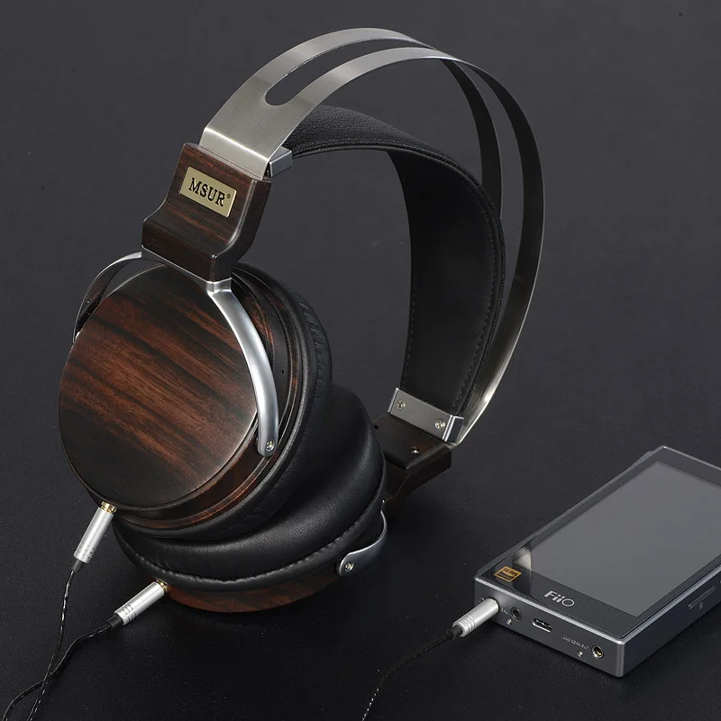 Наушники MSUR N650 с динамическим монитором деревянные металлические Hi Fi