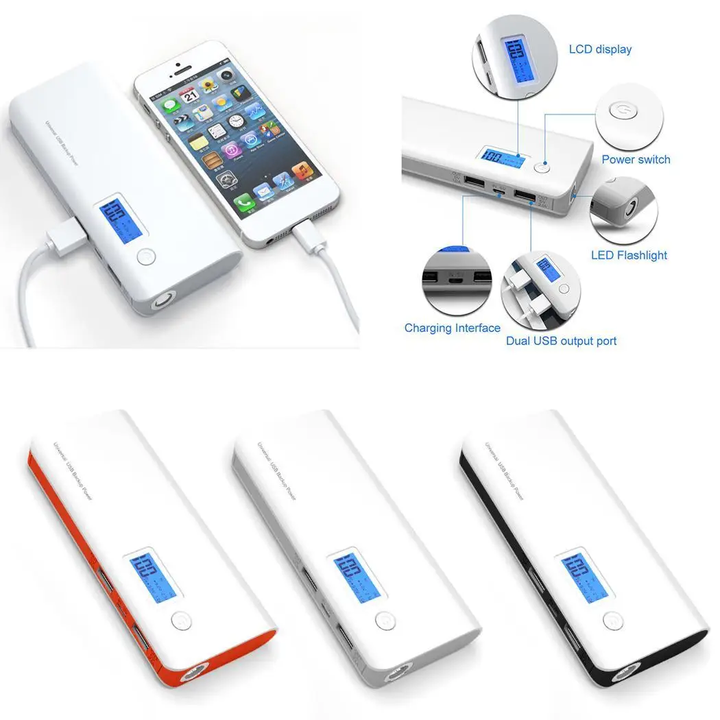 Мощность Multi-function портативный с зарядное устройство батарея банк светодио дный