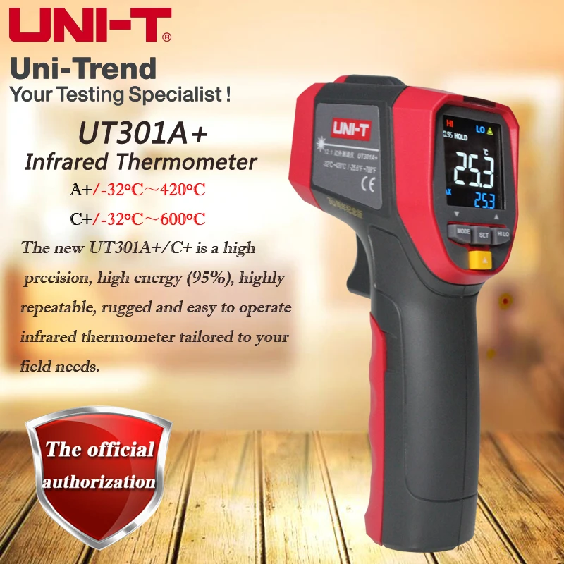 UNI T UT301A +/UT301C +/UT301D + инфракрасный термометр для измерения температуры Цветной