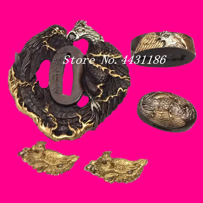 Новый Syle Орел тема медная Цуба защита для японского Tsuba самурая Катана гвардия