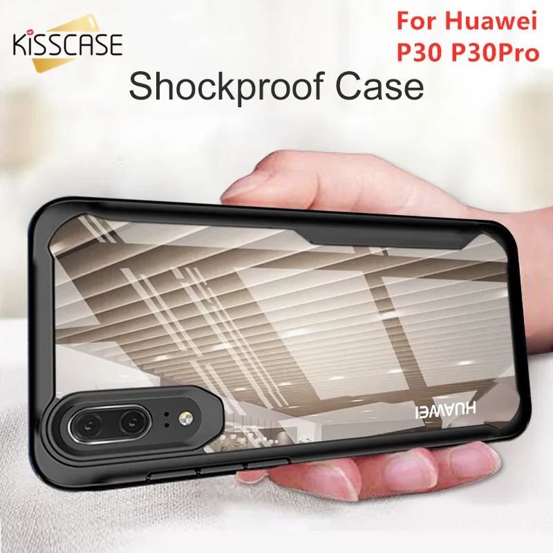 Чехол kisscase для Huawei P30 P20 Pro Mate 20 10 прозрачные чехлы телефонов Lite жесткий