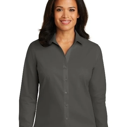 Red House RH79 Ladies Non-Iron Twill Shirt Grey Steel - Extra Large |
