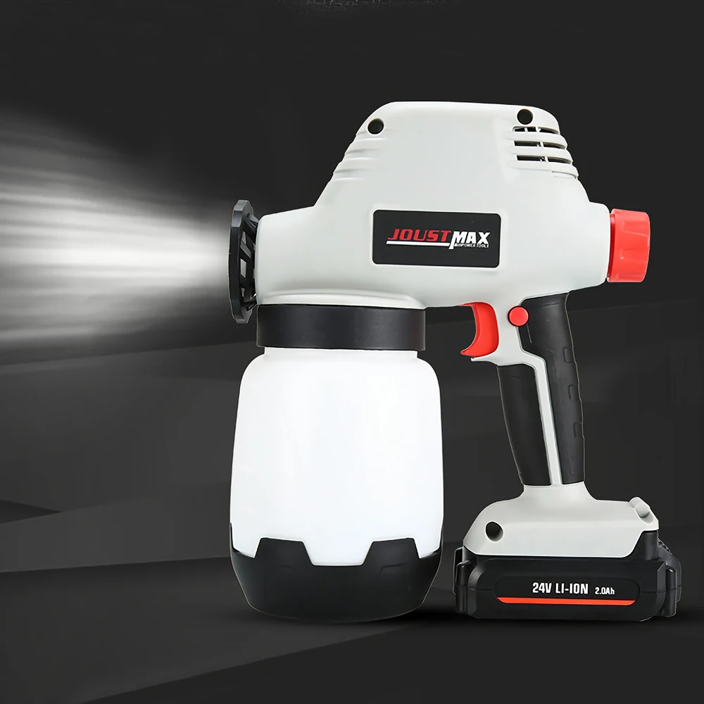 Joustmax JST81015 24 V литий ионный Батарея ручной Electric paint пистолет распылитель с 1000 ml