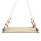 Домашняя настенная подвесная деревянная декоративная доска с скандинавскими бусинами, подвесная полка для хранения вещей, детская комната, домашний декор для стен