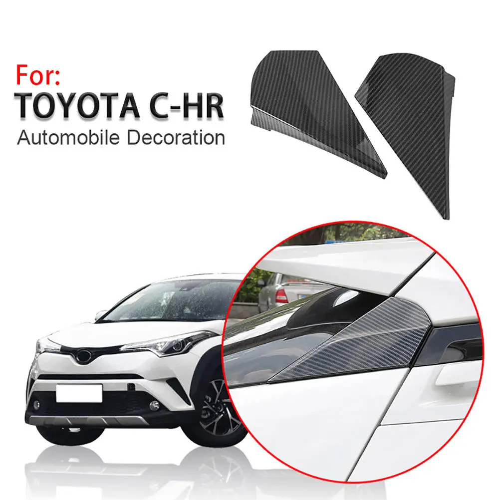 Верность для Toyota C-HR 2017 2018 2019 внешние задние боковые аксессуары из углеродного