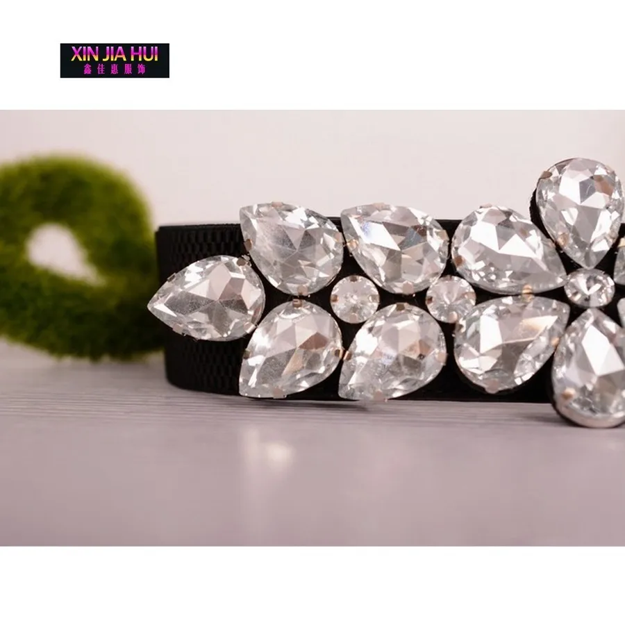 Модный Ds Rhinestone Подвеска из кристалов бар девушка Dj эластичная талия Джаз музыка
