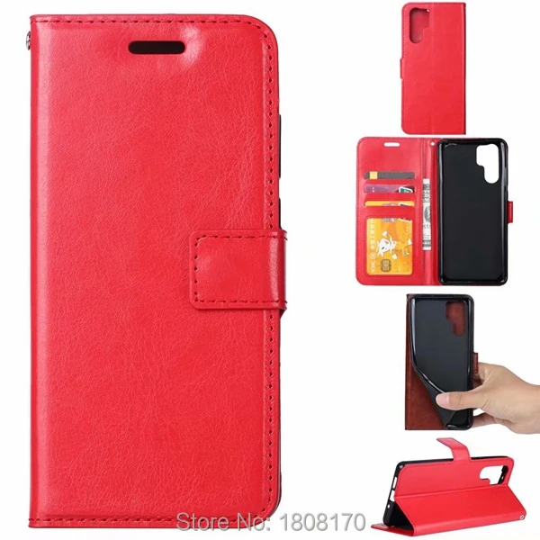 Кожаный чехол-кошелек C-ku В Стиле Ретро Crazy Horse для Samsung Galaxy S10 Plus S10E Huawei P30 Pro Lite