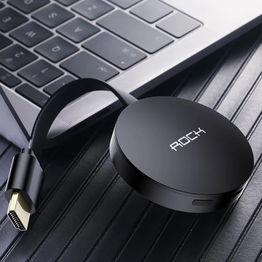 Rock tv Stick для Chromecast Mirascreen g2 беспроводной Wifi Airplay приемник хромированная литая