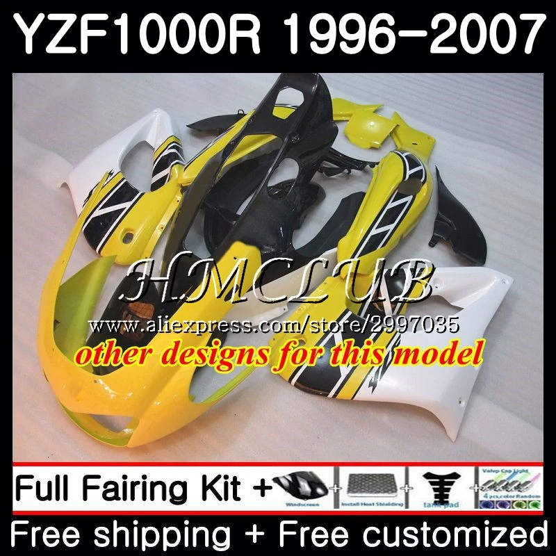Обтекатель Thunderace для YAMAHA YZF1000R 96 97 98 99 00 01 21HC.7 YZF 1000R цвет красный белый горячая