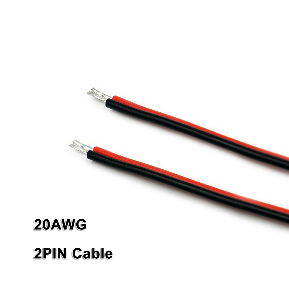 

2PIN Cable,10m,20AWG 18AWG Wire,for 2835 3528 5050 Mono Color LED Strips,Low Voltage DC12V/24V,LED Strip light,Linear Lighting