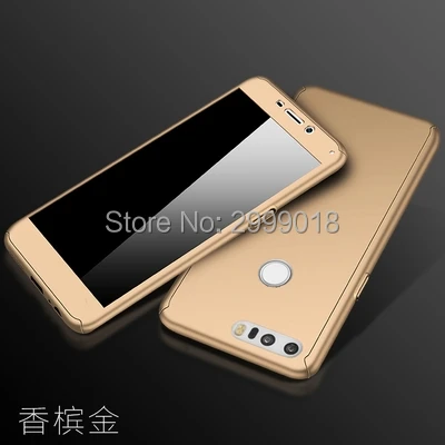 Чехол для Huawei Honor 8 с полным покрытием 360 Женский чехол закаленным стеклом FRD L19 L09