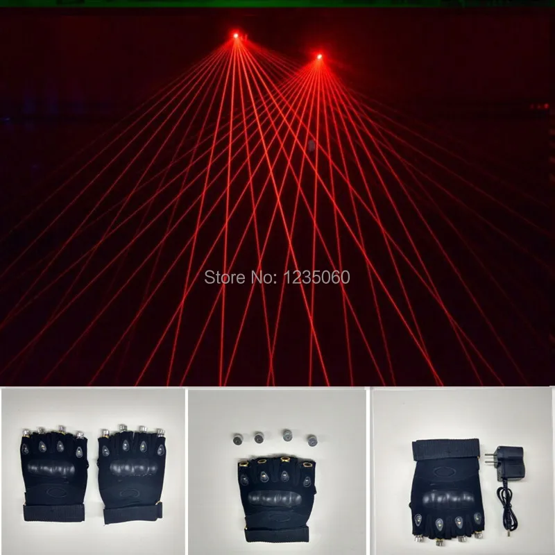 Новая Коллекция Красный Laserman перчатки с 4 шт. 532nm 80 мВт красная лазерная указка