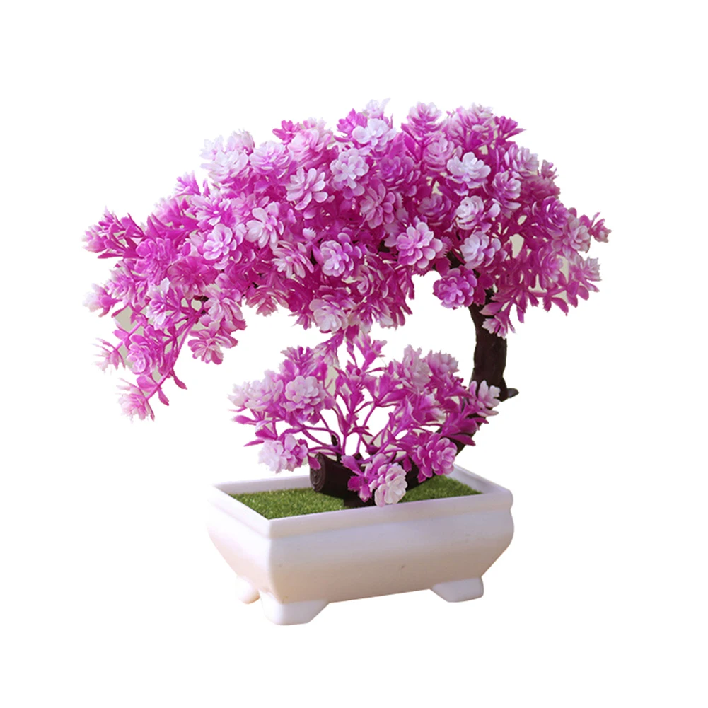 Fashion Simulation Fake Potted Bonsai Tree Artificial Plant Desk Ornament Home Decor Table Decoration | Дом и сад
