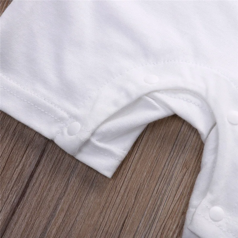 Kapas Bayi Bayi Bayi Anak Perempuan Anak Laki-laki Bodysuit Jumpsuit Pakaian Pakaian Baju Bayi Pakaian 2019 Musim Panas Fashion O-Leher