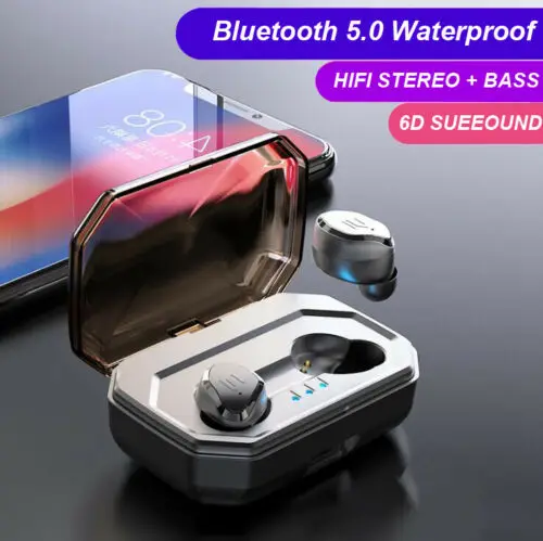 Водонепроницаемые Bluetooth 5 0 наушники настоящая беспроводная гарнитура глубокие