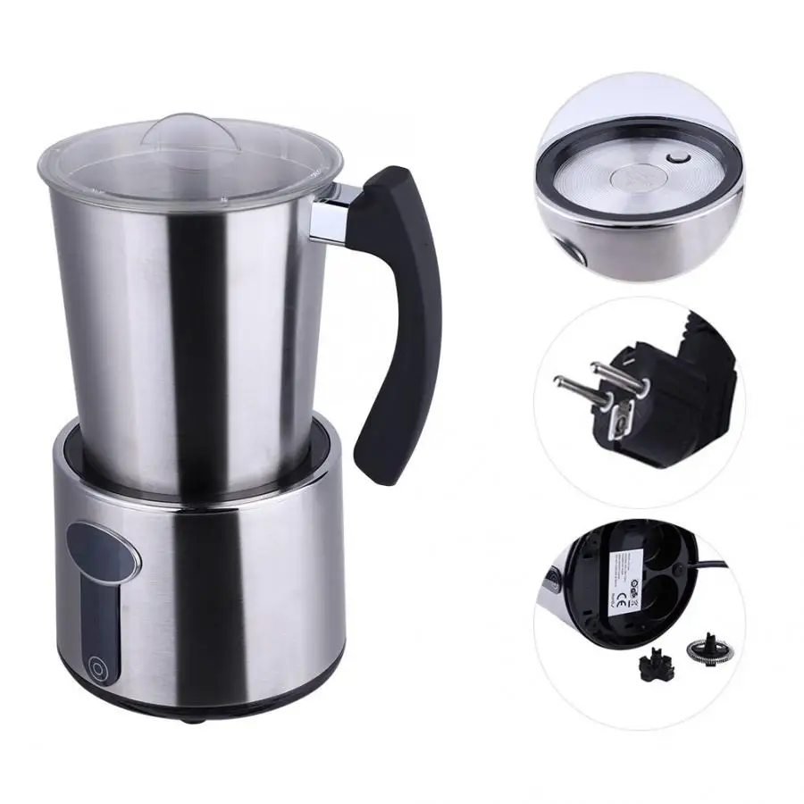 750ML Manual Milk Frother Stainless Steel Double Mesh Creamer Foam Coffee Foamer | Дом и сад