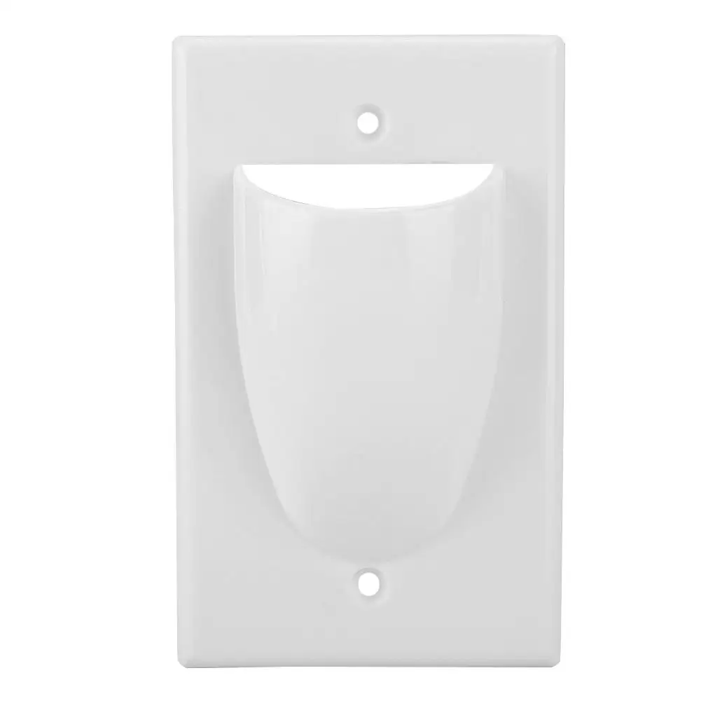Dust Prevention ABS Wall Face Plate Mount Socket Cover Wiring Faceplate Applicable for engineering wiring | Электроника