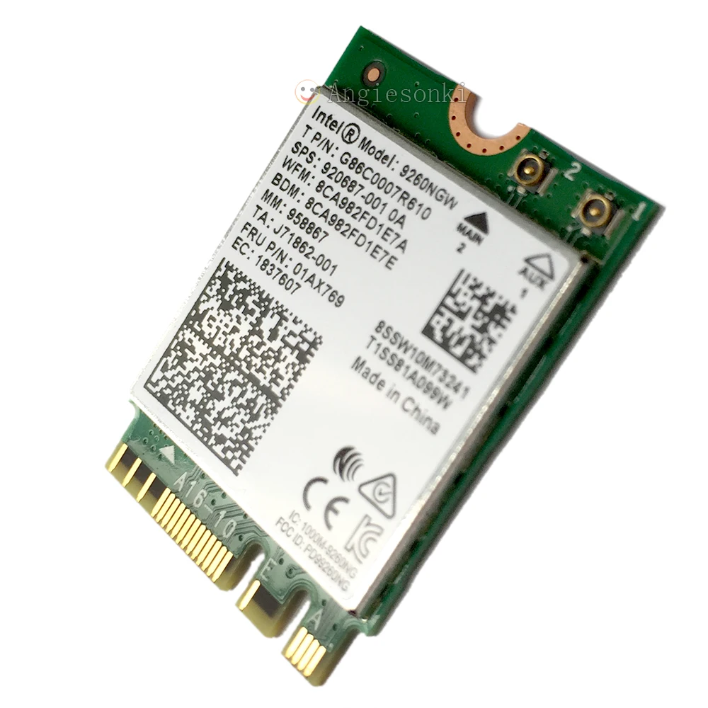 Двухдиапазонная Беспроводная AC 9260 для Intel NGW NGFF 802.11ac MU MIMO 1730 Мбит/с 1 73 Гбит/с WiFi +