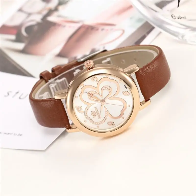 Reloj Mujer женские часы с кожаным ремешком классические Аналоговые кварцевые