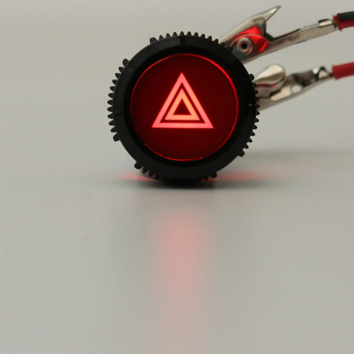 Красная светодиодная аварийная сигнальная лампа 22 мм кнопка переключателя 12 В 24