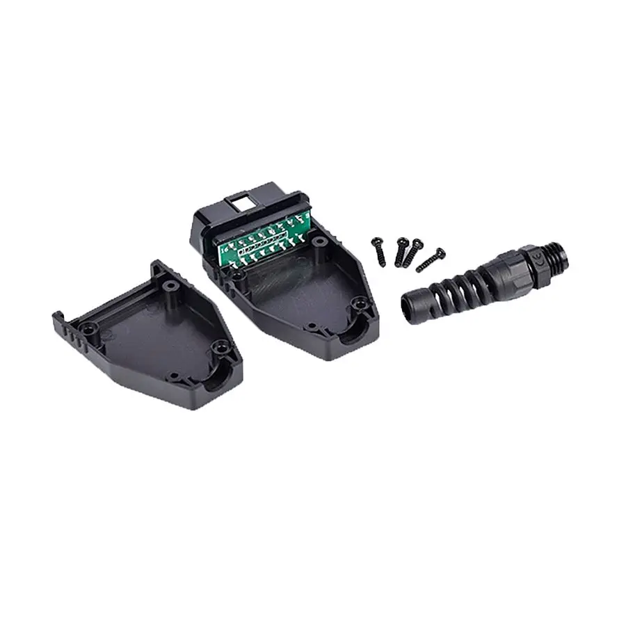 16 контактный адаптер OBD II с штекером штекер OBD2 разъем OBDII j1920 печатной платой и без