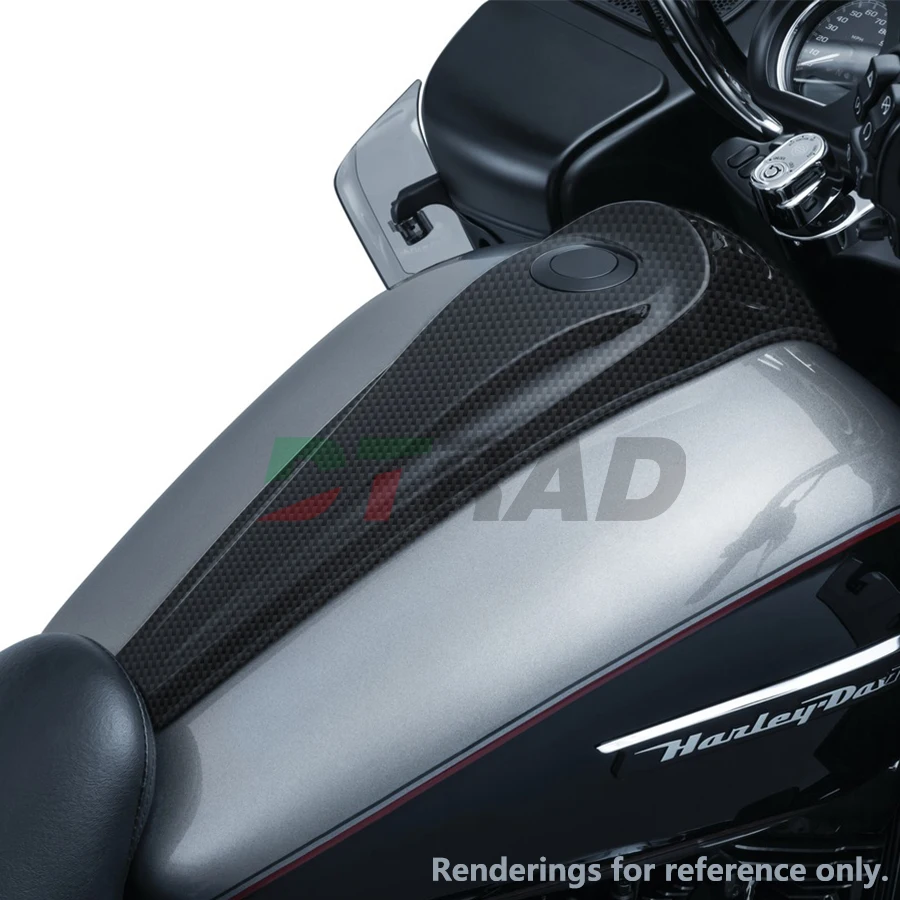 Гладкая масляная консоль из углеродного волокна для Harley 2015-2016 Electra Glide Ultra Classic Low -
