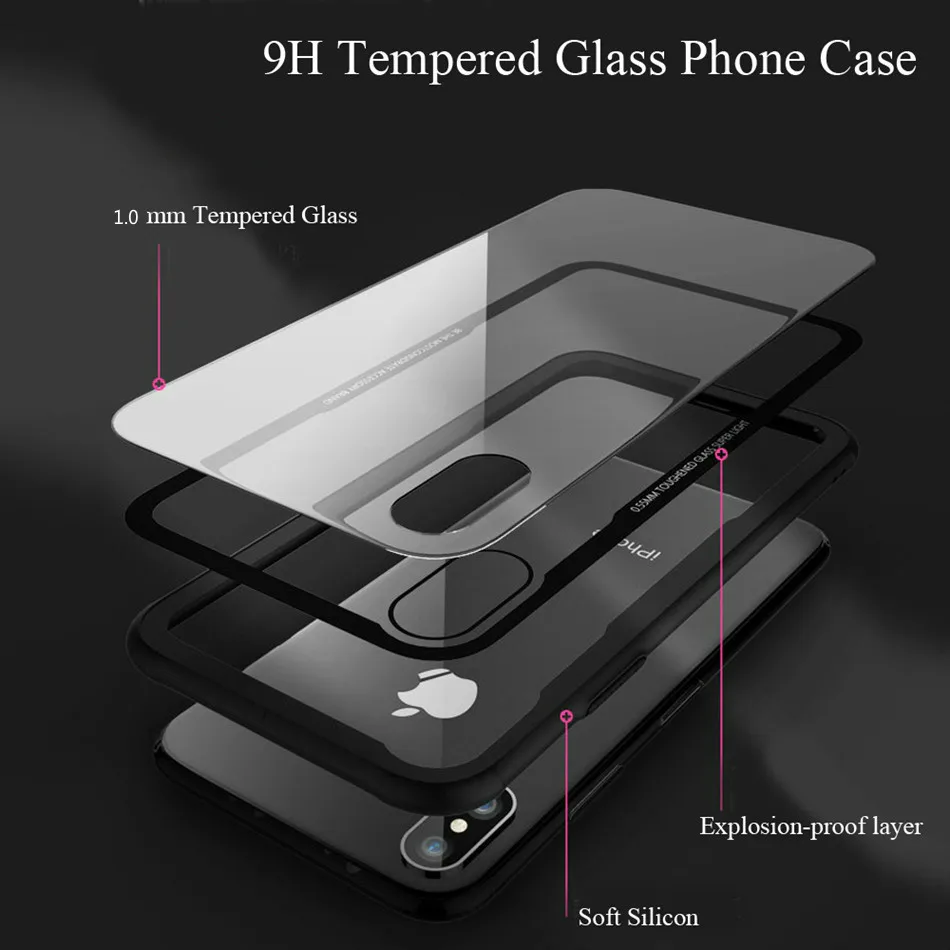 Tempered Glass Case For Huawei honor 6A 6X 7C 7A mate10 20 P20 pro P10 P smart Plus P8 Lite Nova 3i Protective accessories |